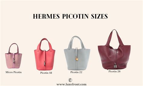 picotin hermes sizes|hermes picotin lock 18cm.